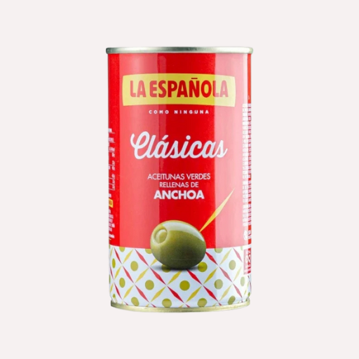 Aceitunas verdes rellenas de anchoa La Española 150 g