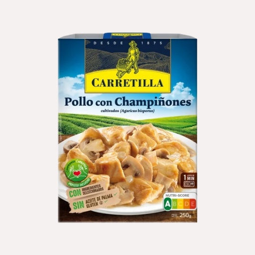 Carretilla Pollo con Champiñones 250 gr