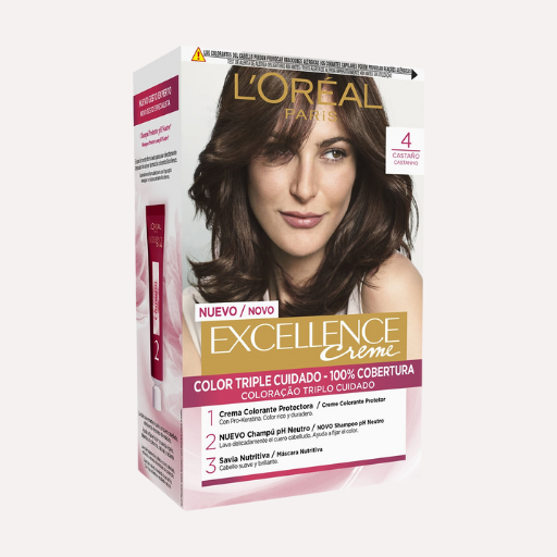 Loreal Excellence Creme Tinte Permanente 4 Castaño