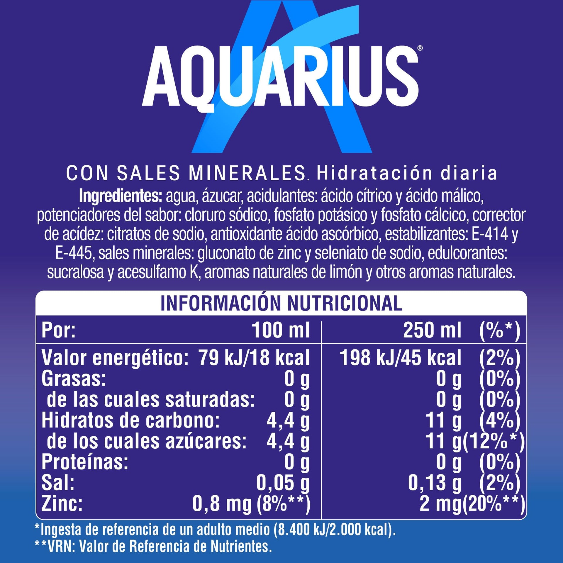 Aquarius Limón lata 33 cl.